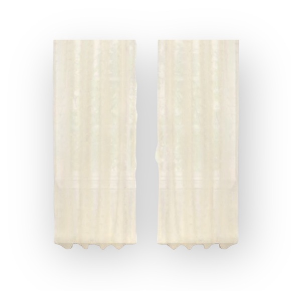 new Boho Chic ✶ Set 2 Rod Pocket Panel Curtains ✶ Semi Sheer Natural ✶ 40” x 84” - Picture 13 of 15